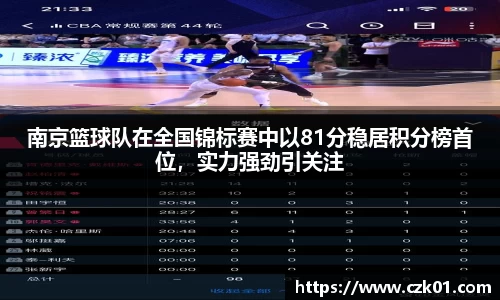 南京篮球队在全国锦标赛中以81分稳居积分榜首位，实力强劲引关注